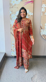 Super pretty pure crepe digital printed paired with plazzo pant