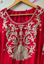 Premium chinon heavy handwork plazzo set