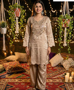 Premium mirror shimmer tissue co ord set