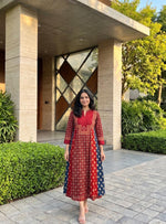 Cotton ajrakh dress