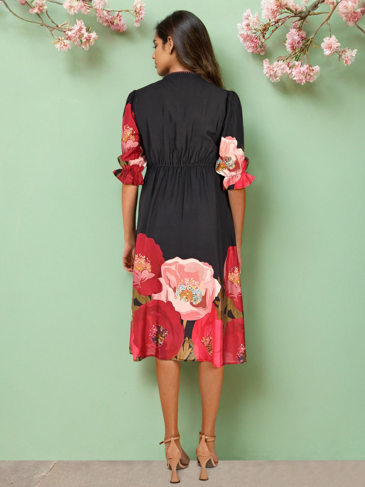 Viscose silk digital print one piece