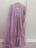 Pure cotton Anarkali suit set