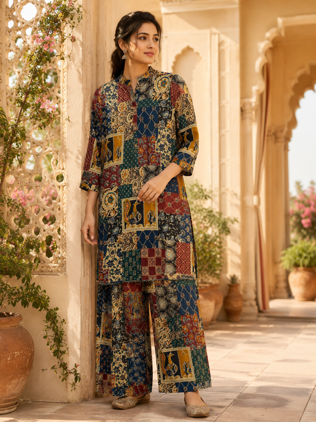 Pure cotton kalamkari kurta pant