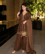 Pure cotton brown farshi salwar suit set