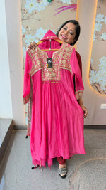 Super premium gotta detailing Mul chanderisuit in pink