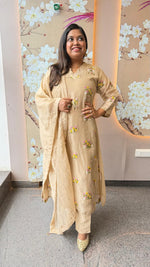Premium crush tissue embroidered suit set (true to size )