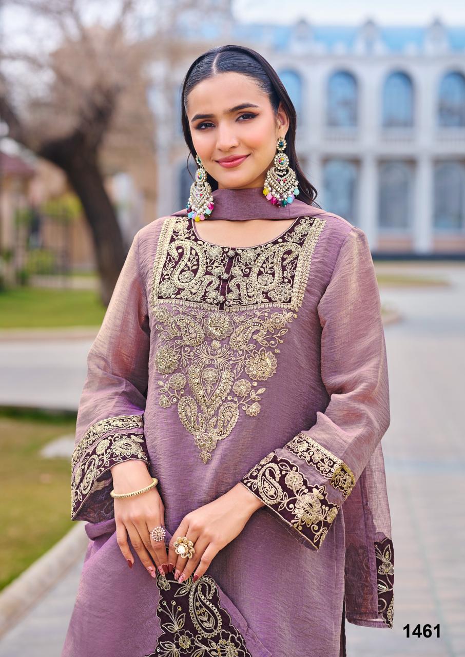 Designer crush tissue suit set