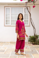Pure crepe silk designer farshi salwar co ord set