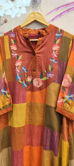 Pretty designer cotton brush painted kurta pant