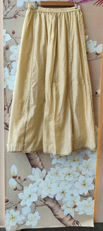 Super pretty Mul chanderi plazzo set with pretty handwork in orange (Loose fit)