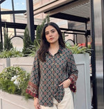 Pretty crepe ajrakh top
