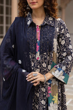 Smart smart cotton full suit set in blue