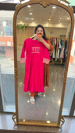 Restocked !! Designer pocket suit with designer back and a beautiful dupatta in Rani pink !! Dispatch Next Week