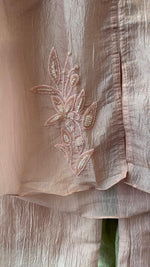 Pretty handwork salsa co ord in pink