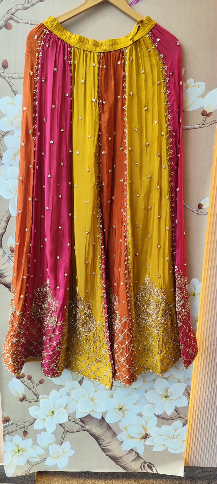 Restocked !! Premium chinon handwork divider plazzo set