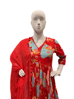 Summer vibes ! Launching a beautiful summer cotton alia Anarkali suit set