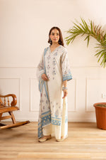 Cotton digital printed suit set paired with plazzo