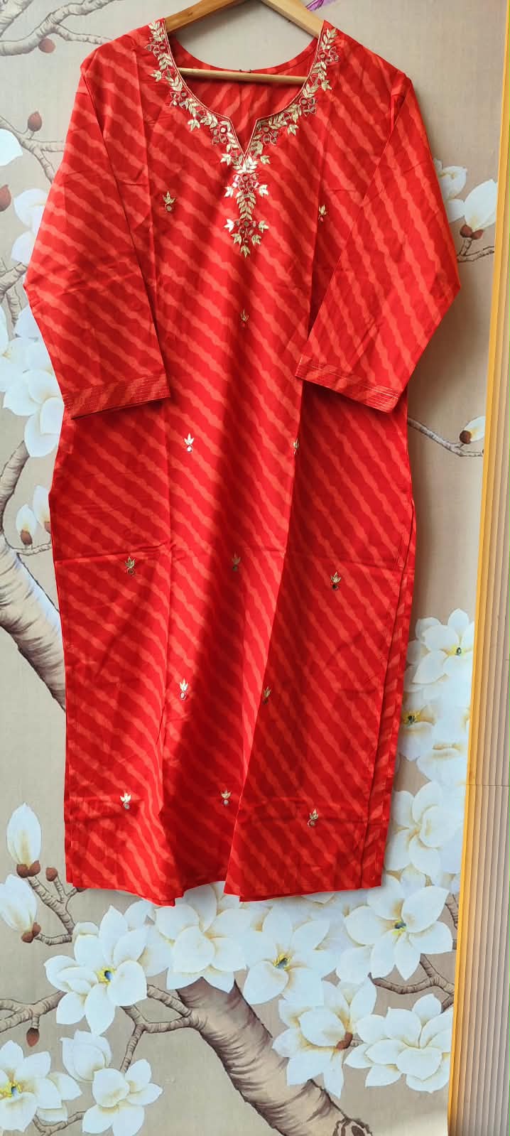 Pretty cotton gotta detailing suit set