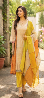 Celebrity design premium mulchanderi lining suit set
