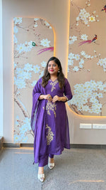 Premium cotton zari detailing full suit set
