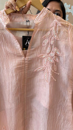Pretty handwork salsa co ord in pink