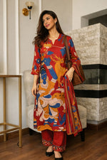 Pure cotton Kalamkari suit set