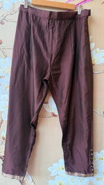 Premium Banarasi weaved silk suit set in wine