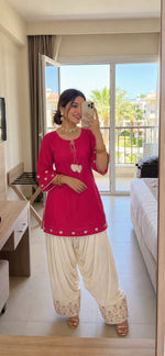 Heart farshi salwar soft muslin co ord set