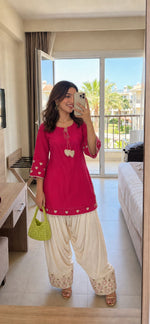 Heart farshi salwar soft muslin co ord set