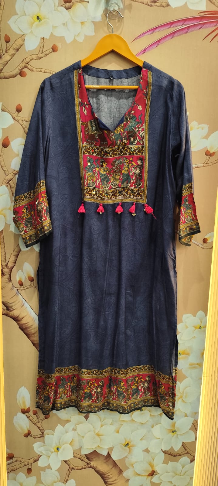 Super pretty Mul silk Kalamkari full suit set