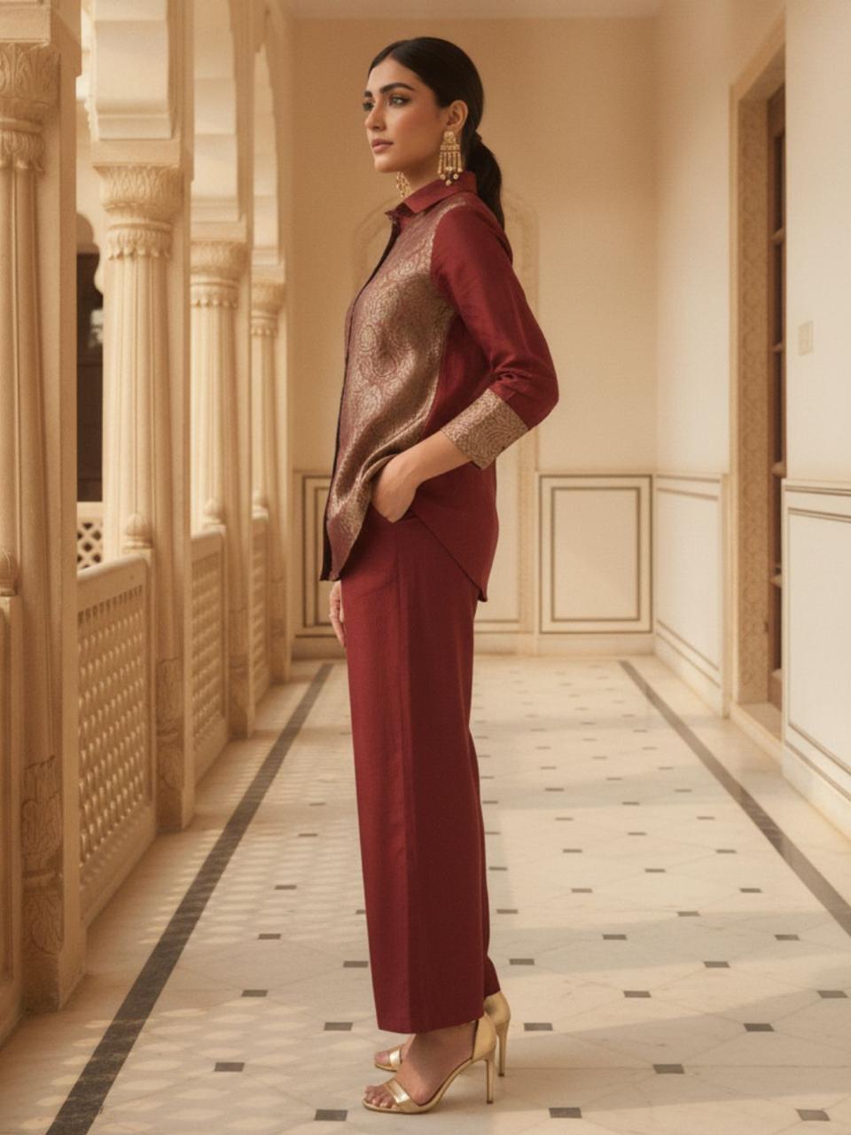 Premium brocade designer co ord set