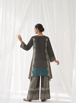 Super pretty Mul silk Co ord set in blue
