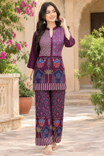 Premium ajrakh gaji silk co ord