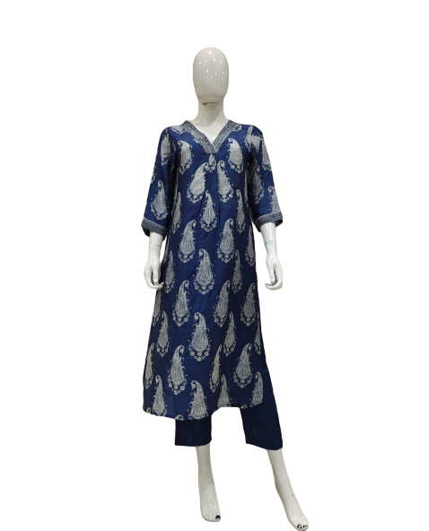 Pure muslin silk kurta pant