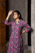 Super stylish and angrakha pattern cotton kurta pant