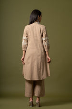 Super chic style flex cotton embroidered kurta pant