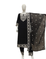 Pure n premium muslin with beautiful hand embroidery
