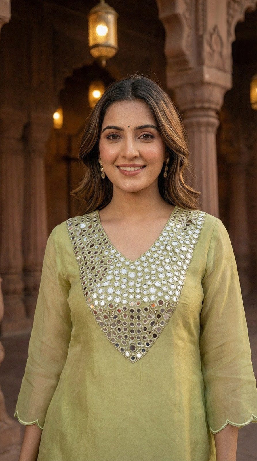 Real mirror super crushed tissue lining co ord set restocked in new colour green ( slight slim )