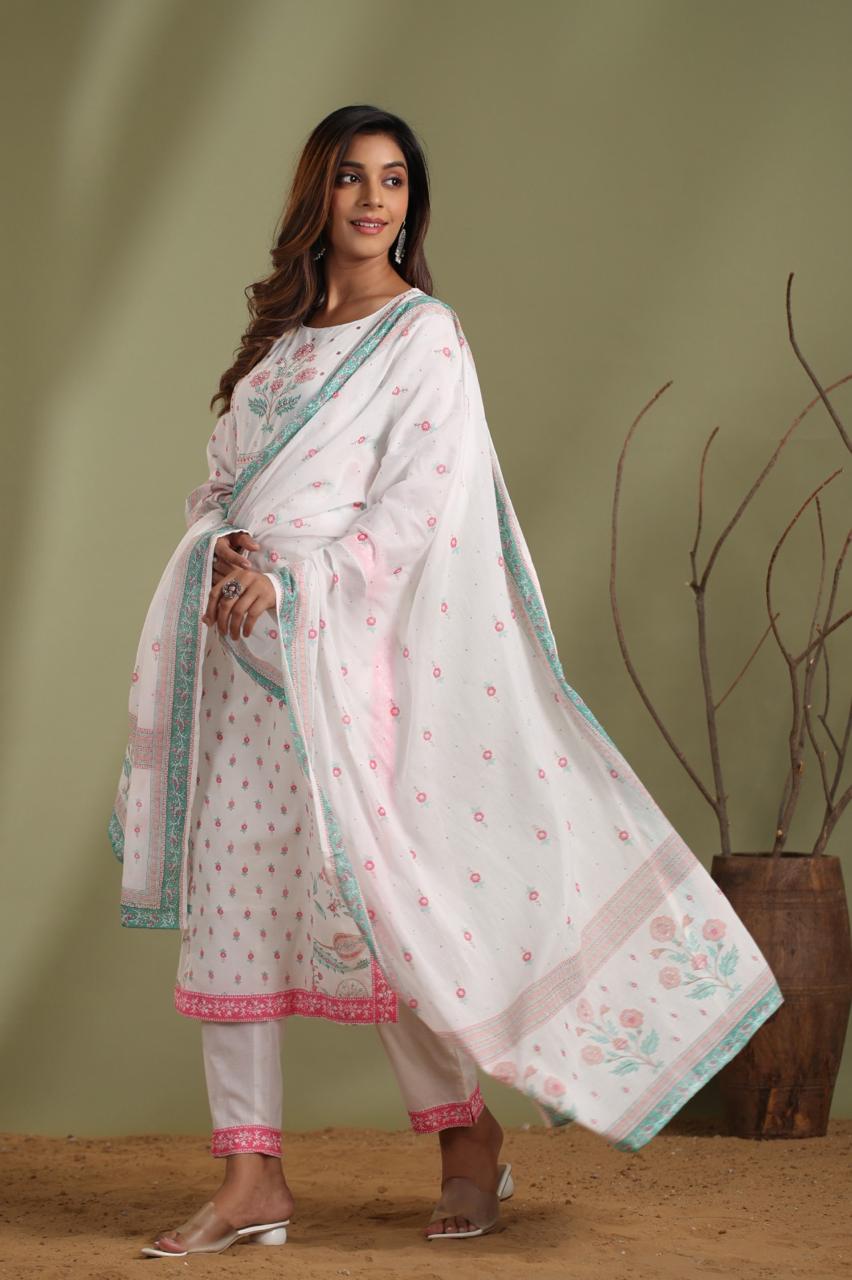 Stylish Pure cotton lining suit set