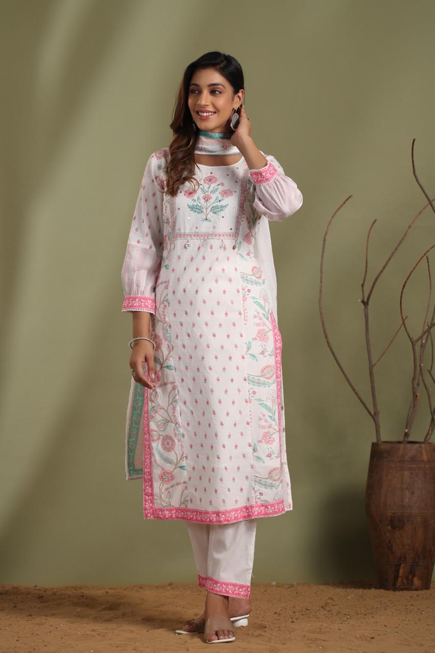 Stylish Pure cotton lining suit set