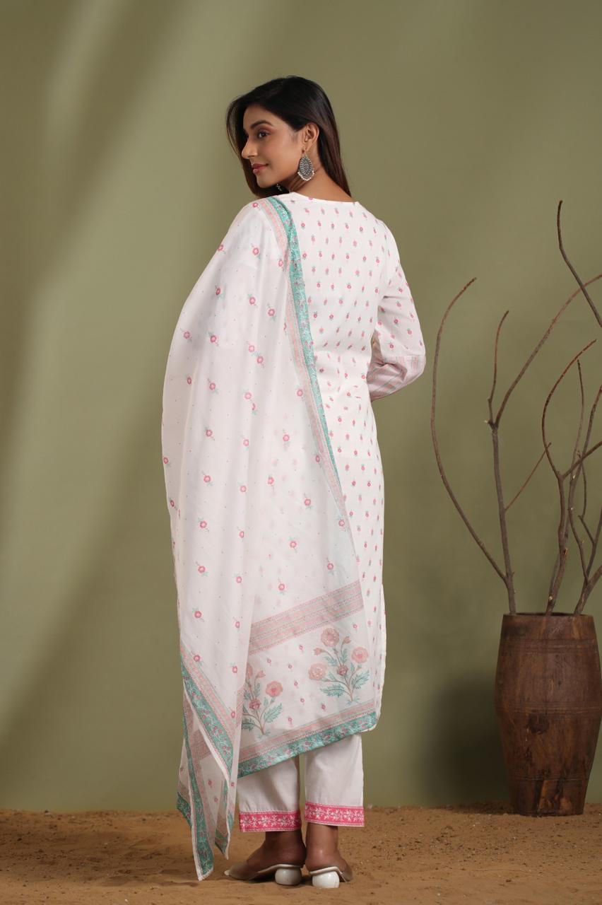 Stylish Pure cotton lining suit set