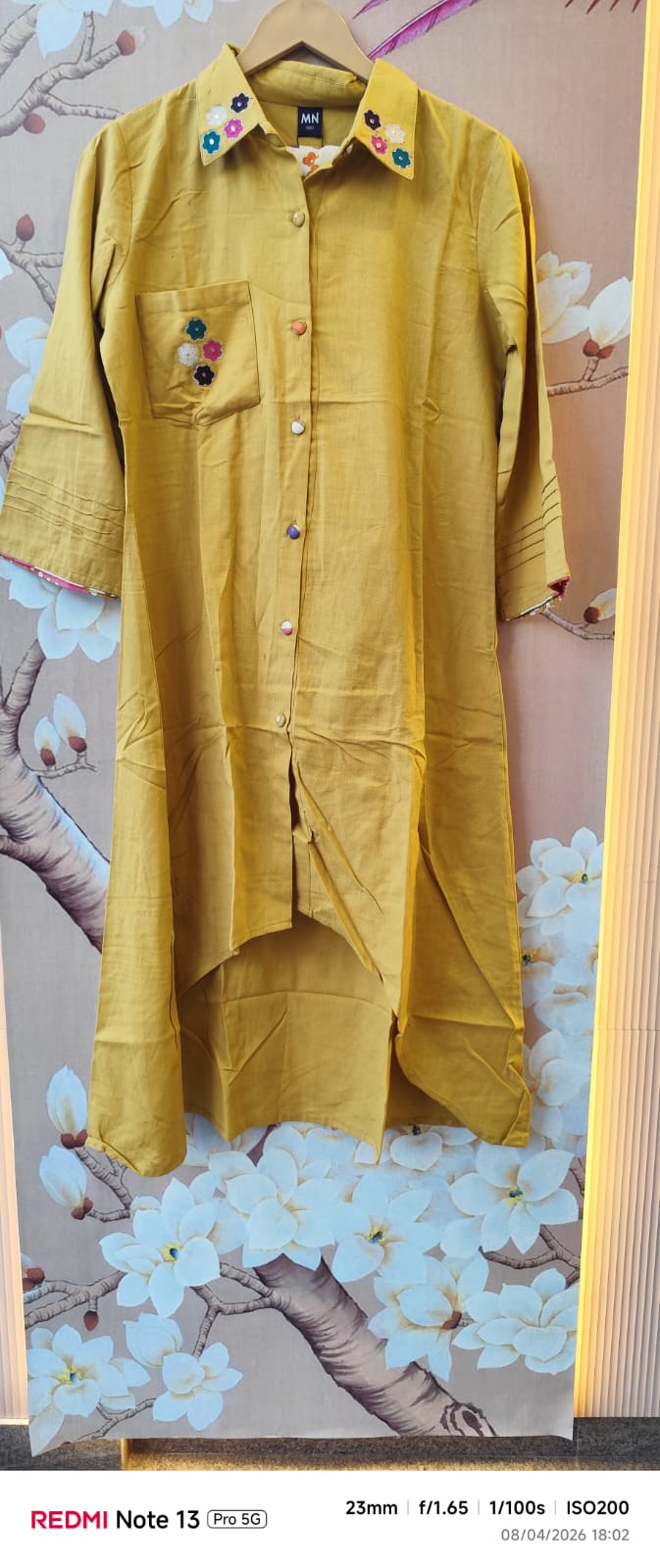 BEAUTIFUL plazzo pant and kurta in yellow colour
