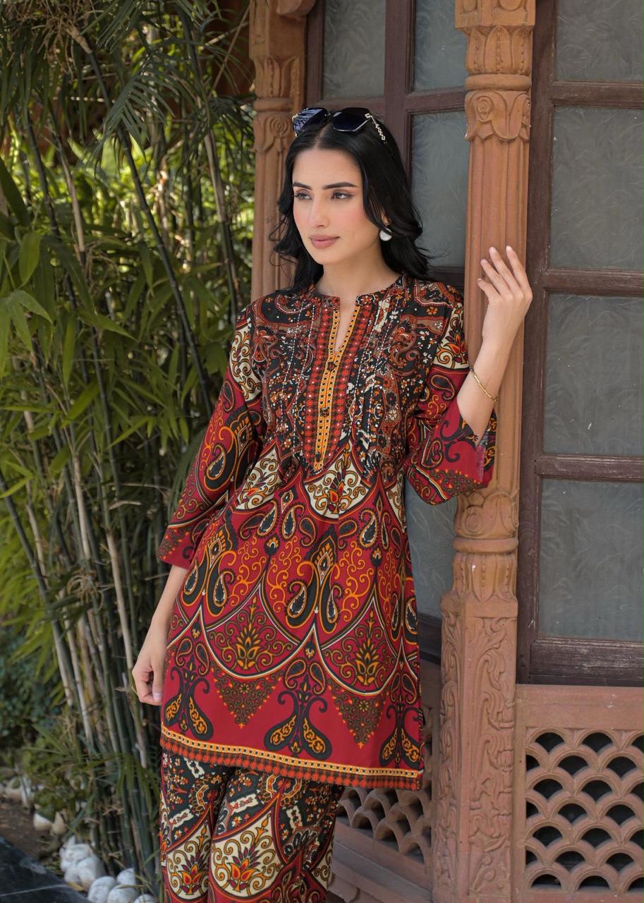Heavy slub cotton ajrakh