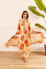 Pure Mul silk digital printed full suit set