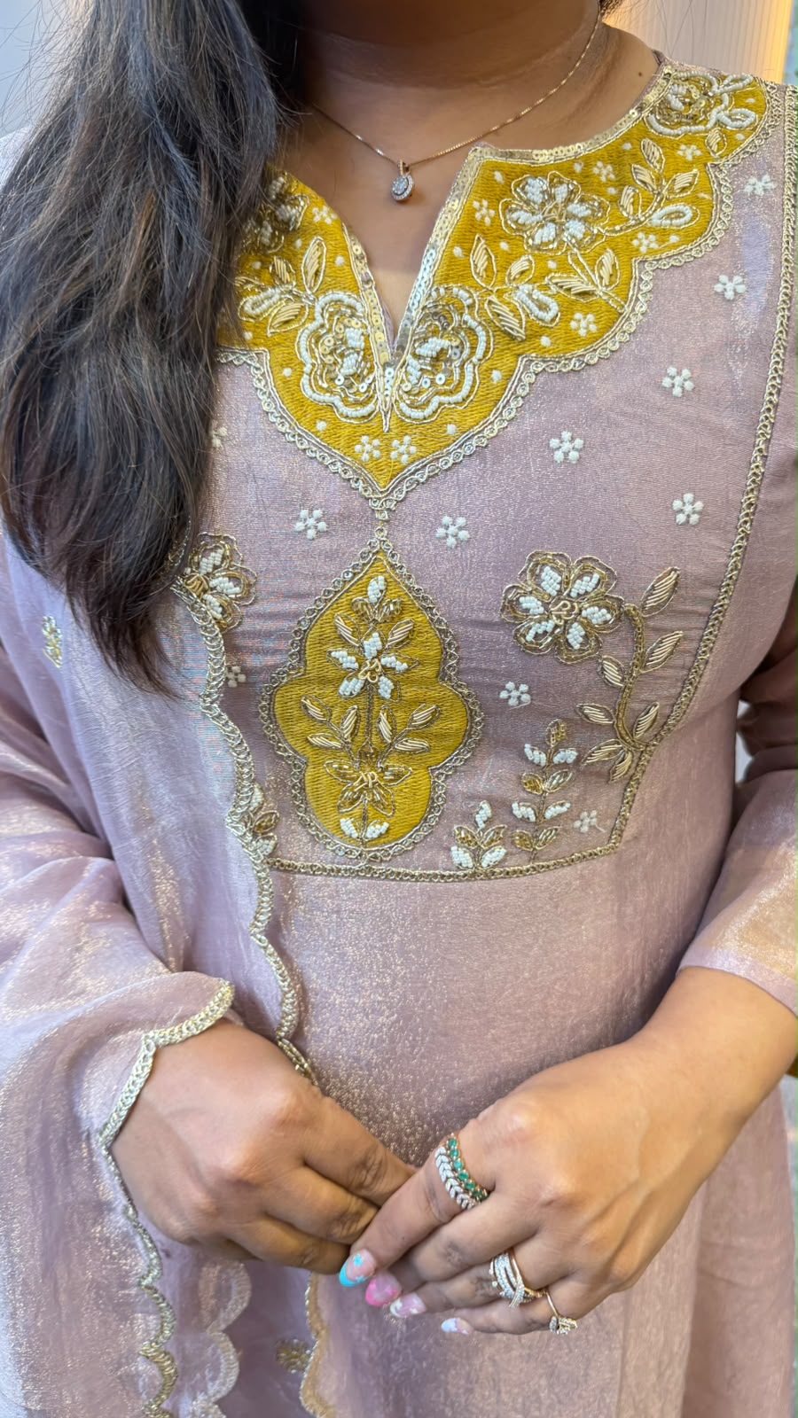 Premium tissue handwork full suit set