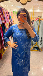 Pure Mul silk bandhani real mirror kurta pant