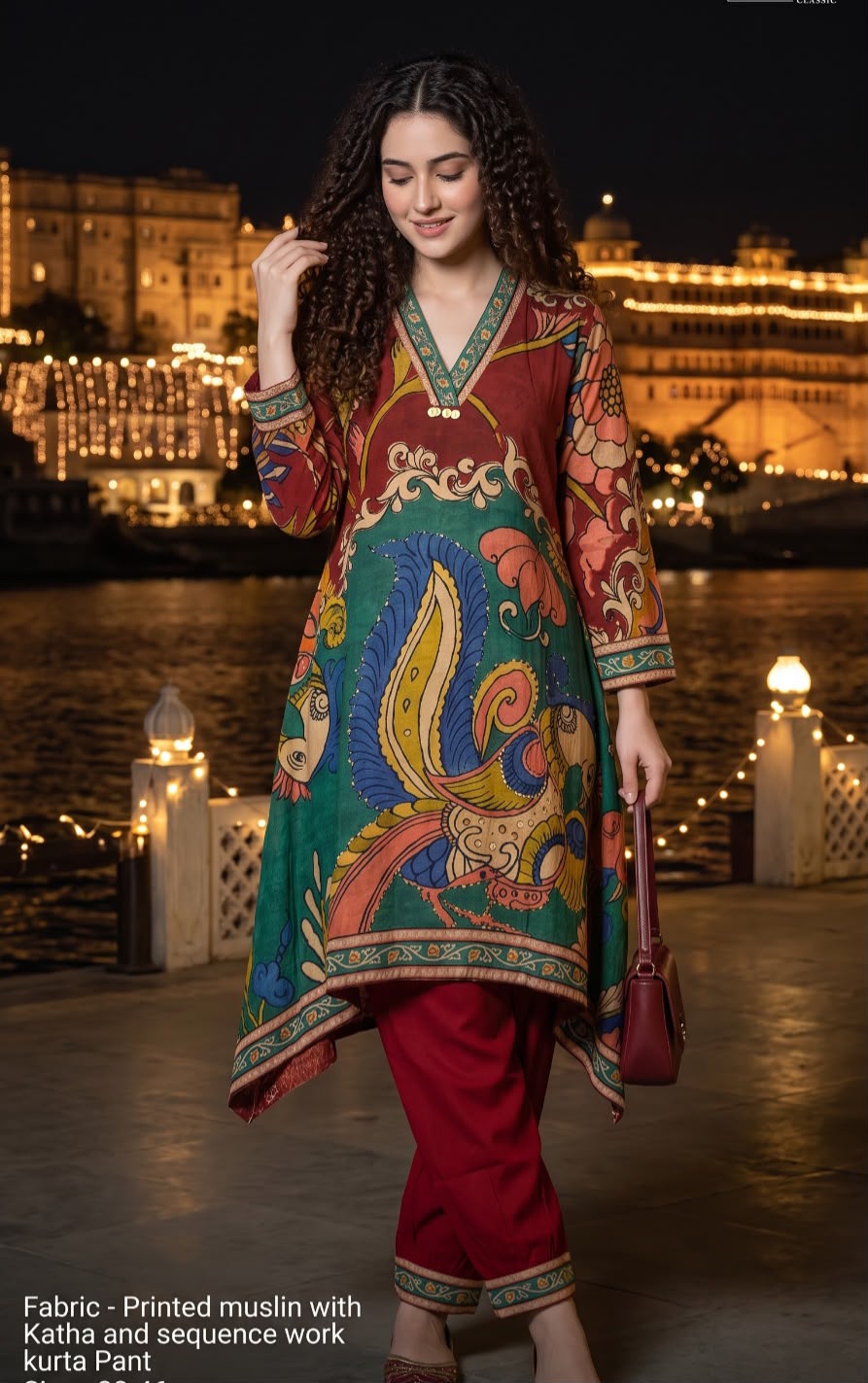 Premium Mul silk Kalamkari co ord