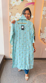 Wow Mul chanderi full suit set in blue