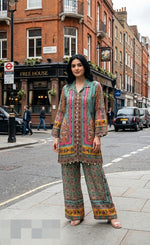 Pure crepe designer super smart co ord comes with inner