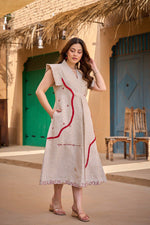 Premium jute cotton one piece.